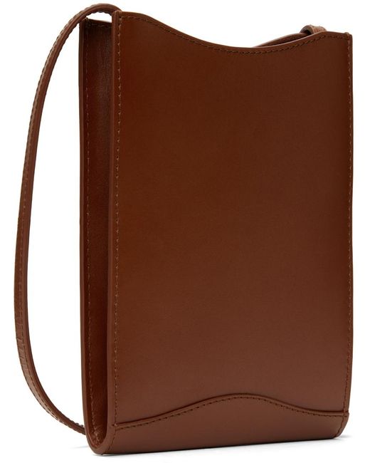 A.P.C. Brown Jamie Neck Pouch for men
