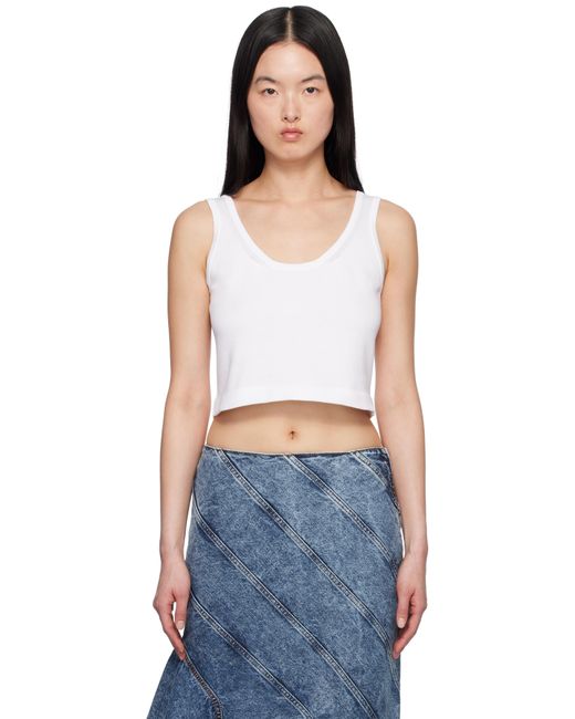 Alaïa Black Crop Tank Top