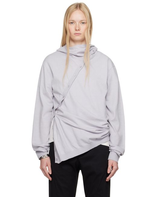 Post Archive Faction PAF White 8.0 Center Knit Hoodie