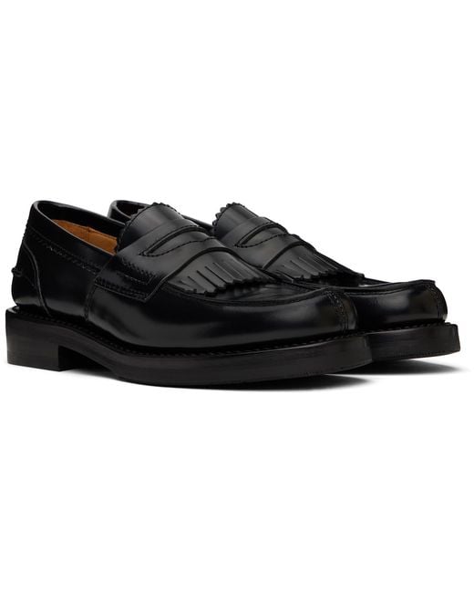Our Legacy Black Leather Loafers for men