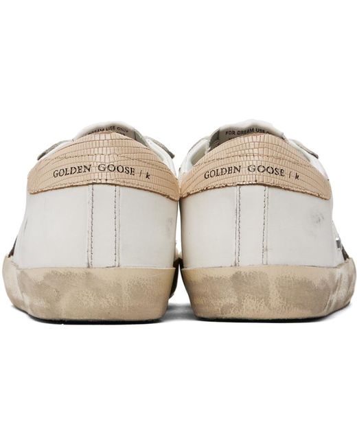 Golden Goose Deluxe Brand Black Off-white & Brown Super-star Sneakers for men