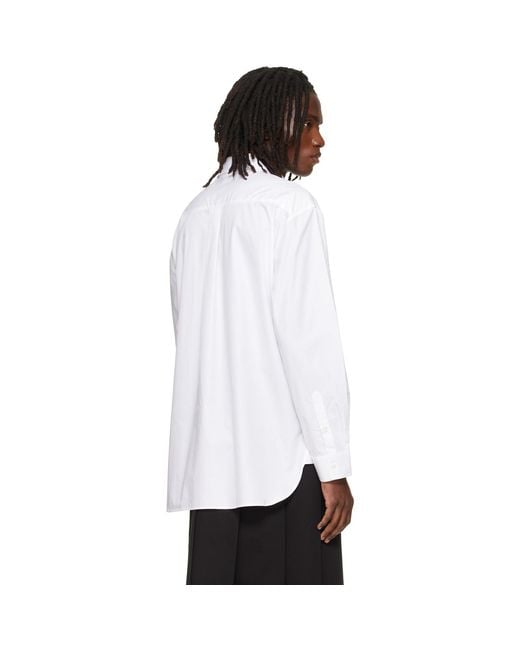 Simone Rocha White Turbo Beaded Easy Shirt for men