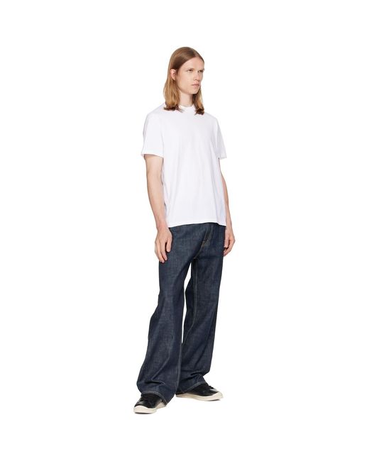 Jil Sander White Crew-Neck T-Shirt for men