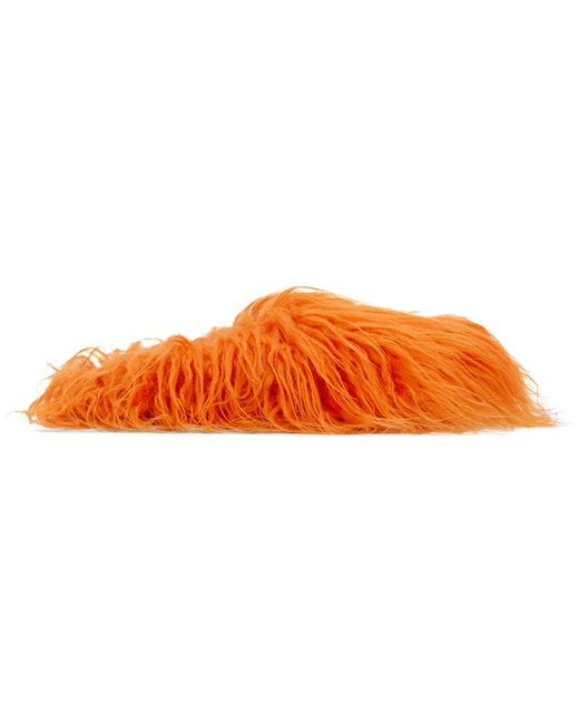 Marni Black Ssense Exclusive Orange Fussbett Sabot Loafers