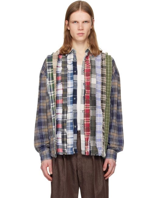 Needles Black Flannel Shirt for men