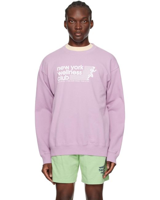 Sporty & Rich Pink Usa Wellness Club Sweatshirt for men