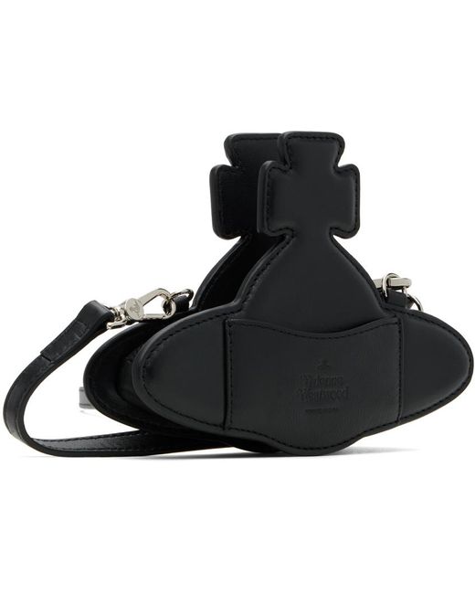 Vivienne Westwood Black Nano Orb Crossbody Bag for men