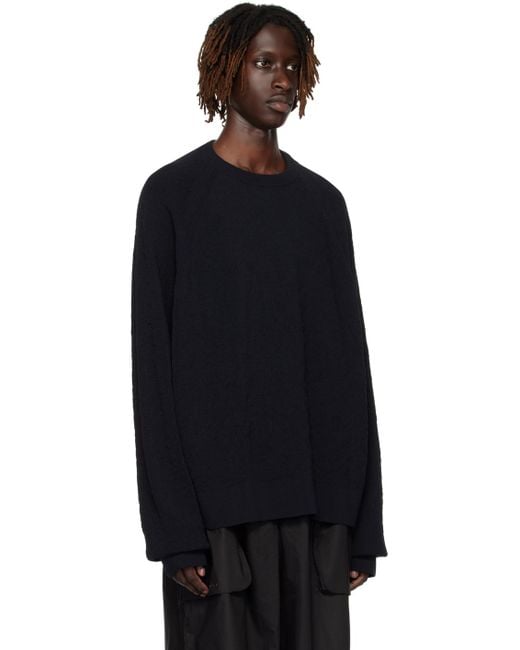 Y-3 Blue Relaxed-fit Sweater for men