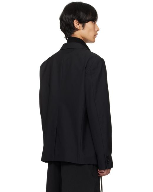 Sacai Black Suiting Blazer for men