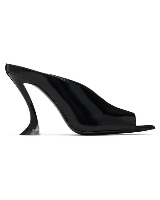 Lanvin Black Mule Heeled Sandals