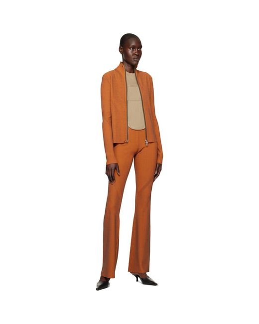 Dion Lee Multicolor Orange Angled Trousers