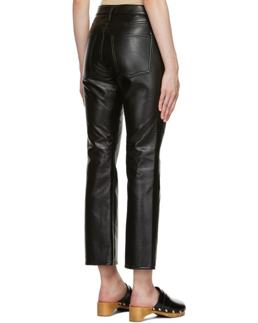 Citizens of Humanity Black Isola Leather Pants