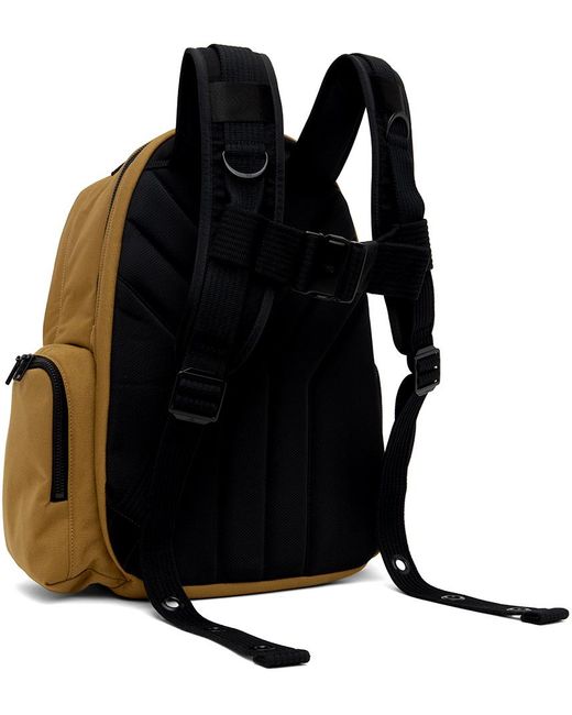 Y-3 Brown Tan Canvas Backpack for men