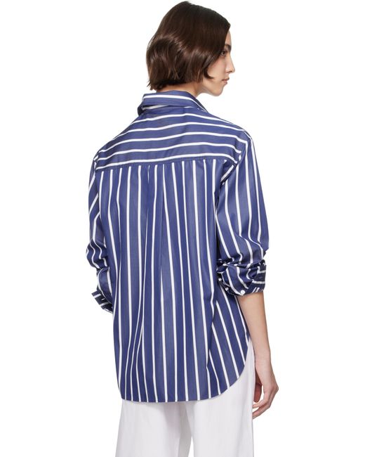 Matteau ブルー Classic ストライプ シャツ Blue