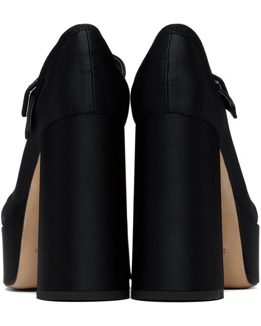 Chaussures à talon bottier noires à plateforme et à bout graphique Simone Rocha en coloris Black