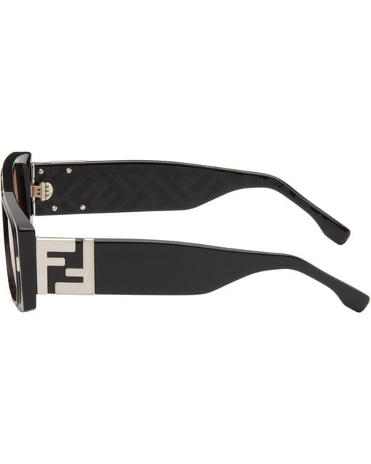 Fendi Pink Ff Squared Sunglasses