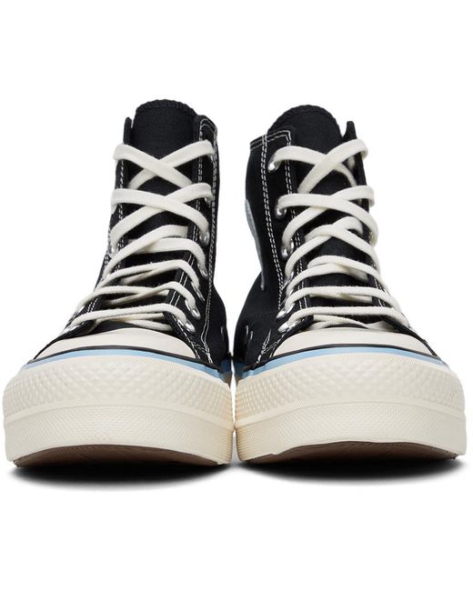 Converse Canvas Black & Blue Chuck Taylor All Star Lift Hi Sneakers - Save  44% | Lyst