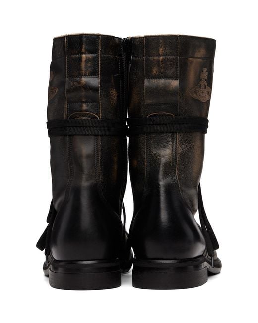 Vivienne Westwood Black Parachute Boots for men