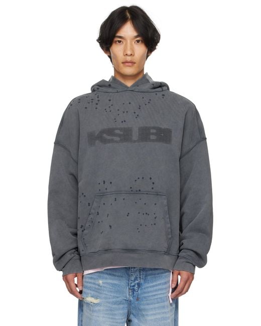 Pull À Capuche Blasted Ekcess Gris Ksubi pour homme en coloris Blue