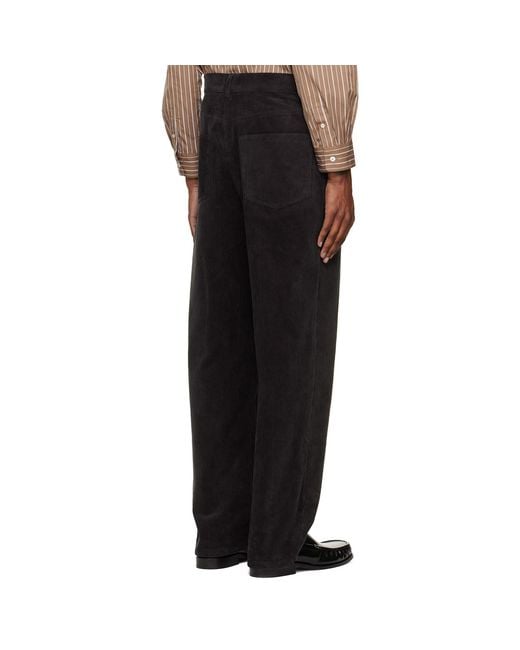 A.P.C. Black Solal Trousers for men