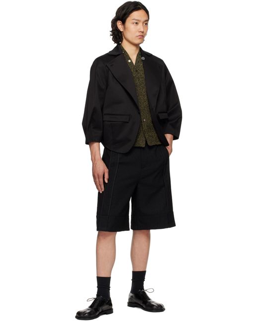 メンズ Adererror ブラック Vasto Product. 94 ショートパンツ Black
