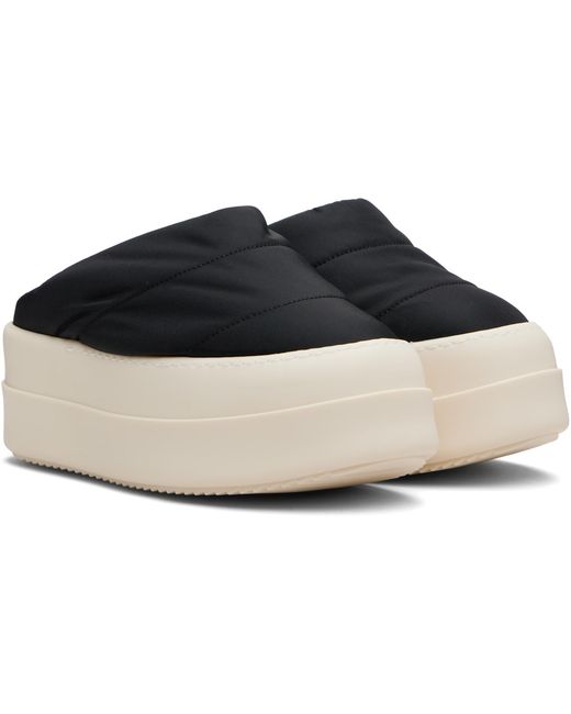 Rick Owens Black Concordians Mega Bumper Slip On Lunar Loafers
