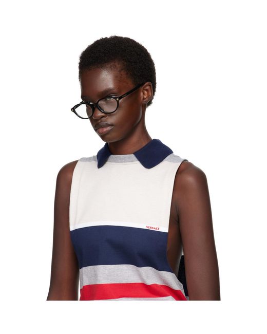 Versace Brown Oval Glasses