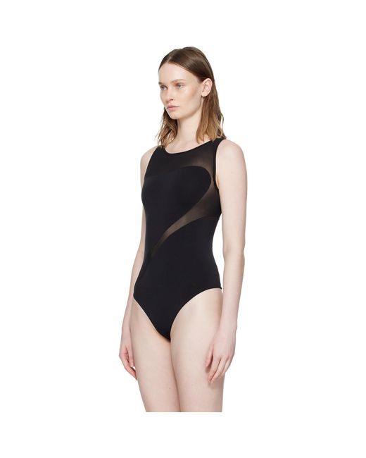 Wolford Black Shade Sleeveless String Bodysuit