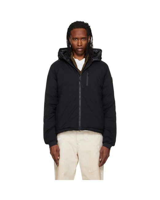 Canada Goose Black Lodge Hoodie Down Jacket for men