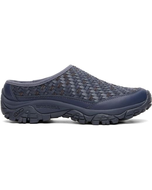 Merrell Blue Moab 2 Leather Slide Flats for men
