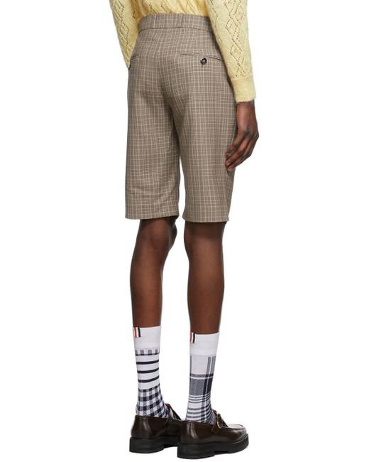 Ernest W. Baker Multicolor Check Shorts for men