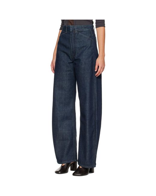 Lemaire Blue High Waisted Curved