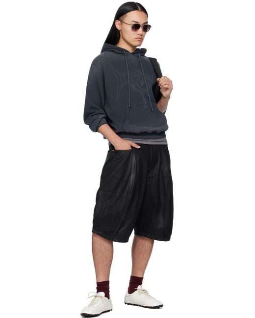 Lu'u Dan Blue Slouch Hoodie for men