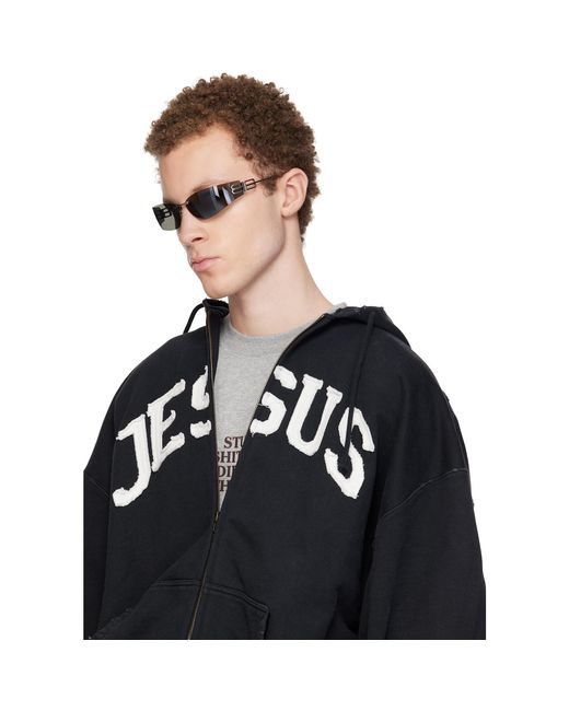 Balenciaga Black Gossip D-Frame Sunglasses for men