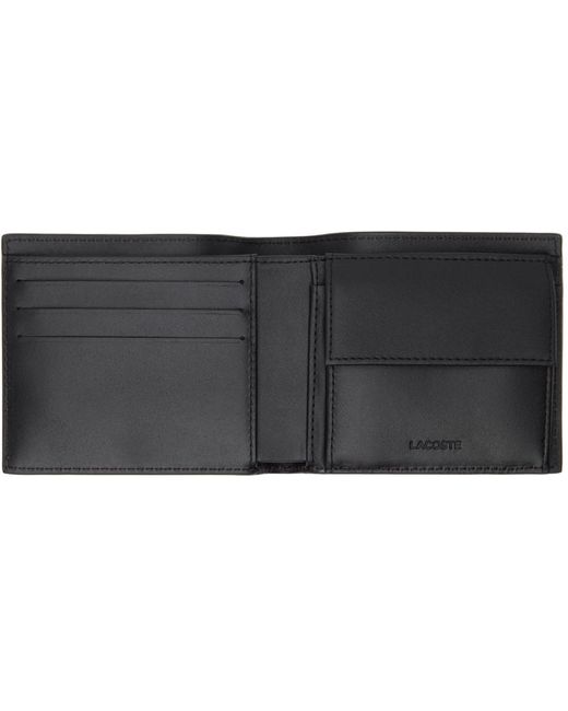 Lacoste Black Fitzgerald Leather Wallet for men