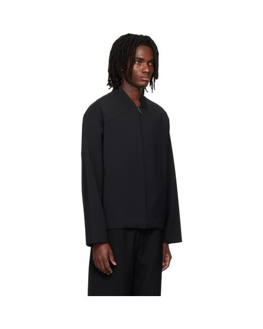 Entire studios Black Tria Jacket for men