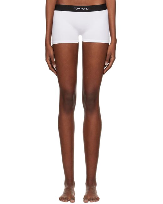 Tom Ford Black White Jacquard Boy Shorts