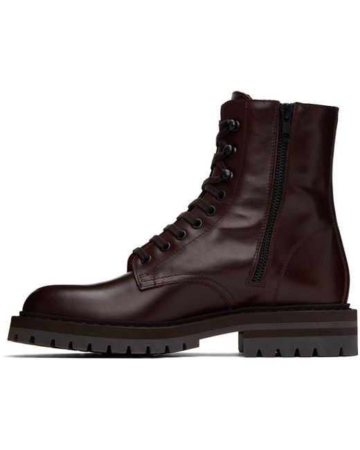 Common Projects Brown Combat Boots for men