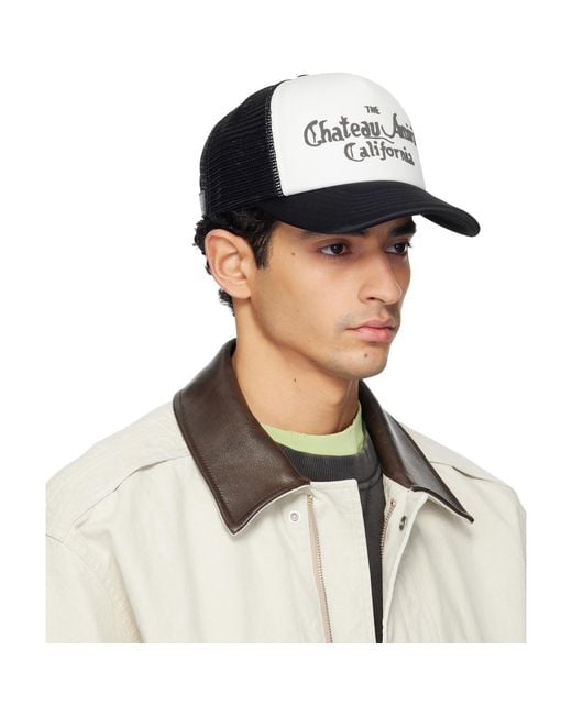 Amiri Black 'Chateau Foam Trucker Cap for men