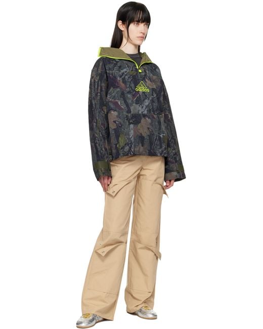Adidas Originals Black Khaki Camo Q1 Jacket