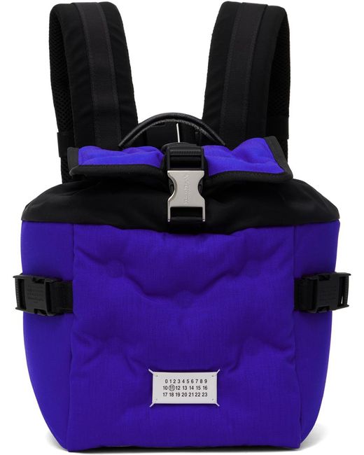 Maison Margiela Black & Blue Glam Slam Sport Backpack for men