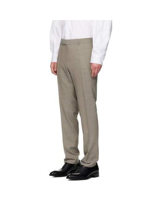 Boss Black Micro-Patterned Slim-Fit Suit for men