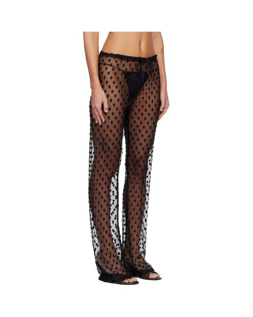 Dries Van Noten Black Elasticated Trousers