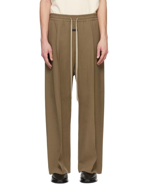 Pantalon brun à plis Fear Of God pour homme en coloris Multicolor