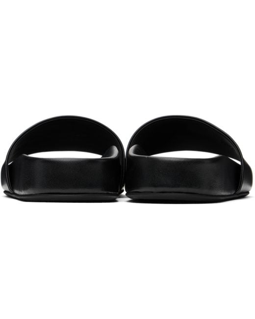 ★MM6 MAISON MARGIELA ブラックナッパレザー サンダル★ MM6 by Maison Martin Margiela ブラック ナッパレザー サンダル