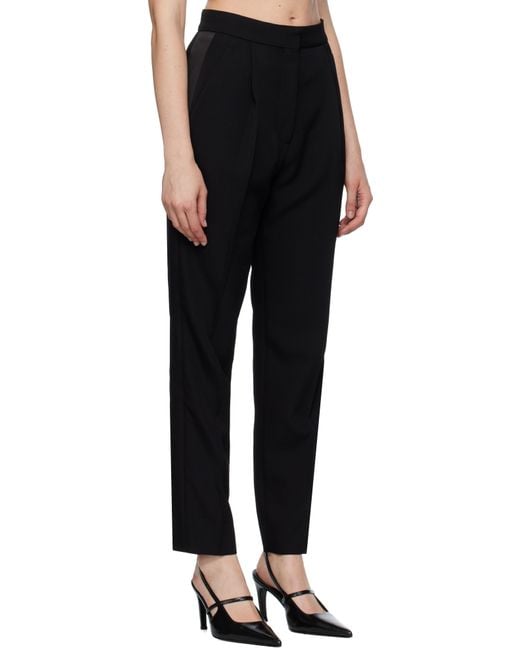 Erdem Black Straight Trousers