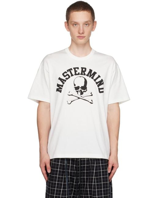 Mastermind Japan White Skull T-shirt for men