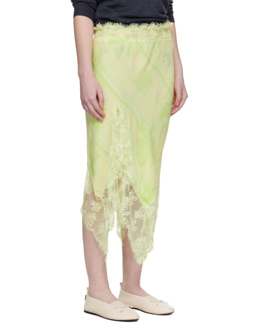 Collina Strada Yellow Waterlily Midi Skirt