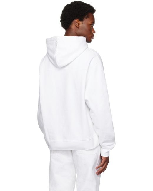 Jacquemus White Noeud Bow-embellished Hoodie for men