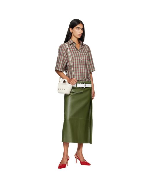 Marni White Tropicalia Micro Tote